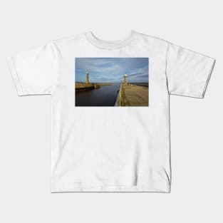 Whitby Piers Kids T-Shirt
